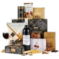 Spicers of Hythe Christmas Hamper Basket The Nutcracker With Red Wine