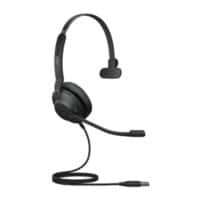 Jabra Evolve2 30 MS Wired Mono Headset Over-the-ear Noise Canceling USB Microphone Black