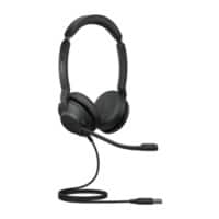 Jabra Evolve2 30 MS Wired Stereo Headset Over-the-ear Noise Canceling USB Microphone Black