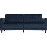 DOREL HOME 3 Seat Sofa BLUE Velvet 2,070.10 (W) x 863.30 (D) x 863.30 (H) mm