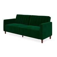 DOREL HOME 3 Seat Sofa GREEN Velvet 2,070.10 (W) x 863.30 (D) x 863.30 (H) mm