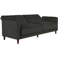 DOREL HOME 3 Seat Sofa GREY Velvet 2,070.10 (W) x 863.30 (D) x 863.30 (H) mm