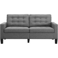 DOREL HOME 2 Seat Sofa GREY Linen 1,829.00 (W) x 889.00 (D) x 826.00 (H) mm