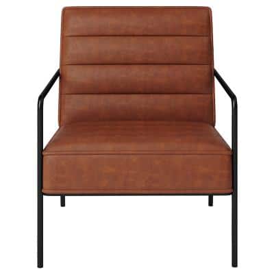 Alphason Chair Rust Pu PB; Fabric; Metal; Foam