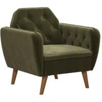 Novogratz Chair Green PB; Fabric;Foam