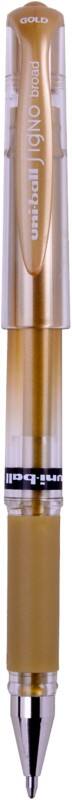 uni-ball Signo Broad UM-153 Rollerball Pen Gold 1 mm Broad Rollerball Non Refillable