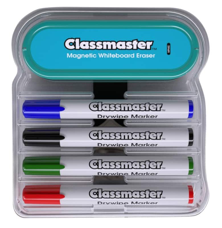 CLASSMASTER Magnetic Whiteboard Set Assorted Medium Bullet