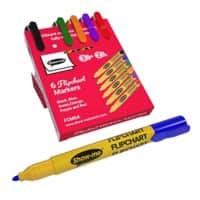 Show-me Flipchart Marker  Medium Bullet 2 mm Assorted Pack of 6 