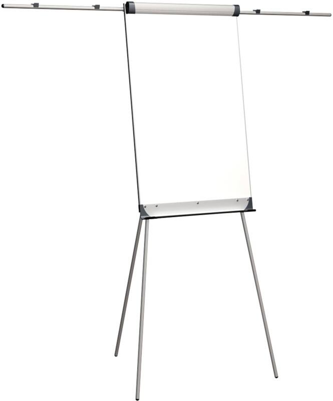 A1 Flipchart, Silver/White, Aluminum/Plastic/Steel