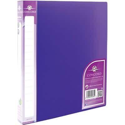 Concord Ring Binder 2 Ring PP A4 Concord Purple