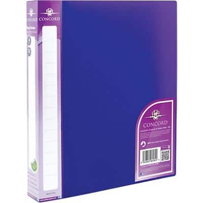 Concord Ring Binder 2 Ring PP A4 Purple