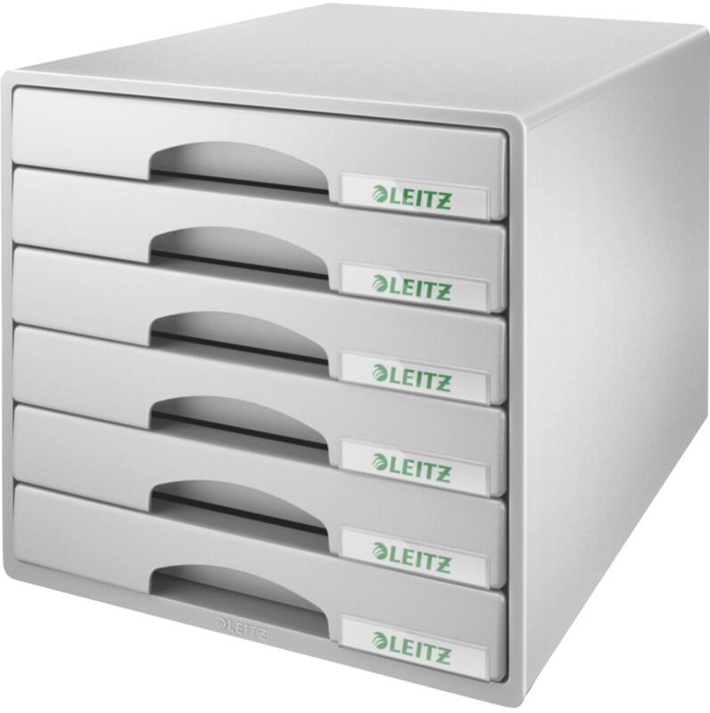 Leitz Desktop Drawers Grey 6 Drawers 28.7 x 27 cm A4 Maxi