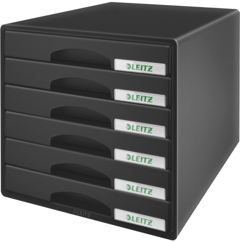 Leitz Desktop Drawers Black 6 Drawers 28.7 x 27 cm A4 Maxi
