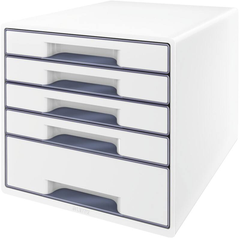 Leitz Desktop Drawers White 5 Drawers 28.7 x 27 cm A4 Maxi