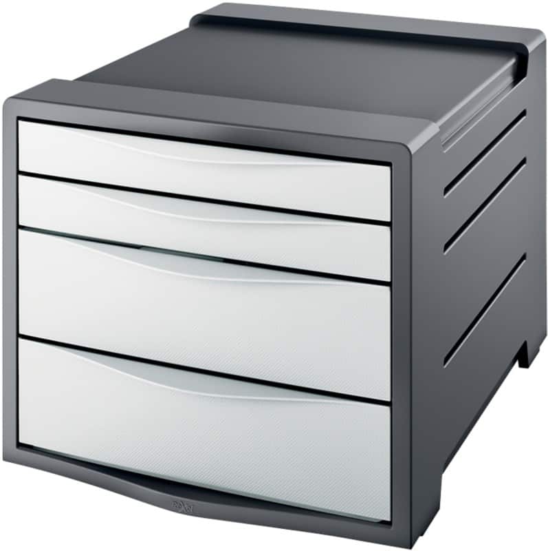 Rexel Choices Desktop Drawers White 4 Drawers 28.5 x 37.2 x 24.5 cm A4