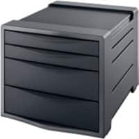 Rexel Choices Desktop Drawers Black 4 Drawers 28.5 x 37.2 x 24.5 cm