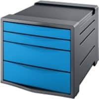 Rexel Choices Desktop Drawers Blue 4 Drawers 28.5 x 37.2 x 24.5 cm