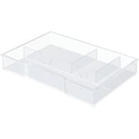 Leitz Desktop Drawers 52150002 Transparent Transparent 24.5 (W) x 3.3 (H) cm Pack of 6