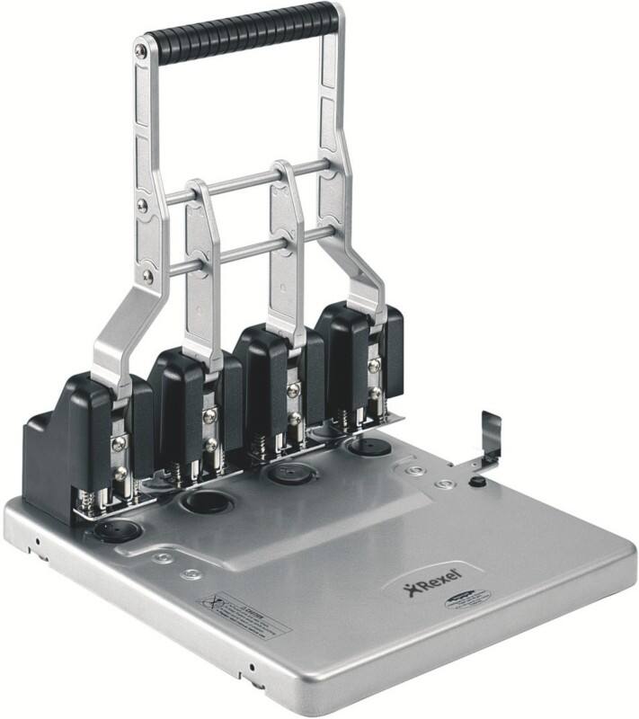Rexel 4 Holes Hole Punch 2101235 150 Sheets Silver