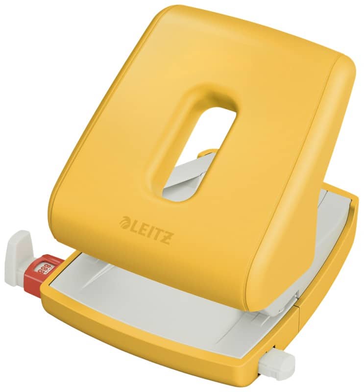 Leitz Cosy Plastic 2 Hole Punch 5004 30 Sheets Yellow