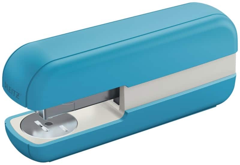 Leitz Cosy Stapler 5567 Half Strip Blue 30 Sheets 24/6, 26/6 Plastic