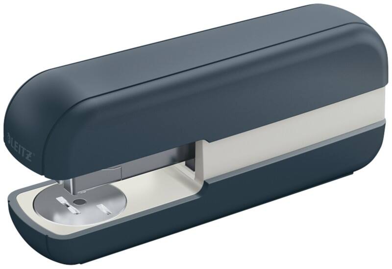Leitz Cosy Stapler 5567 Half Strip Grey 30 Sheets 24/6, 26/6 Plastic