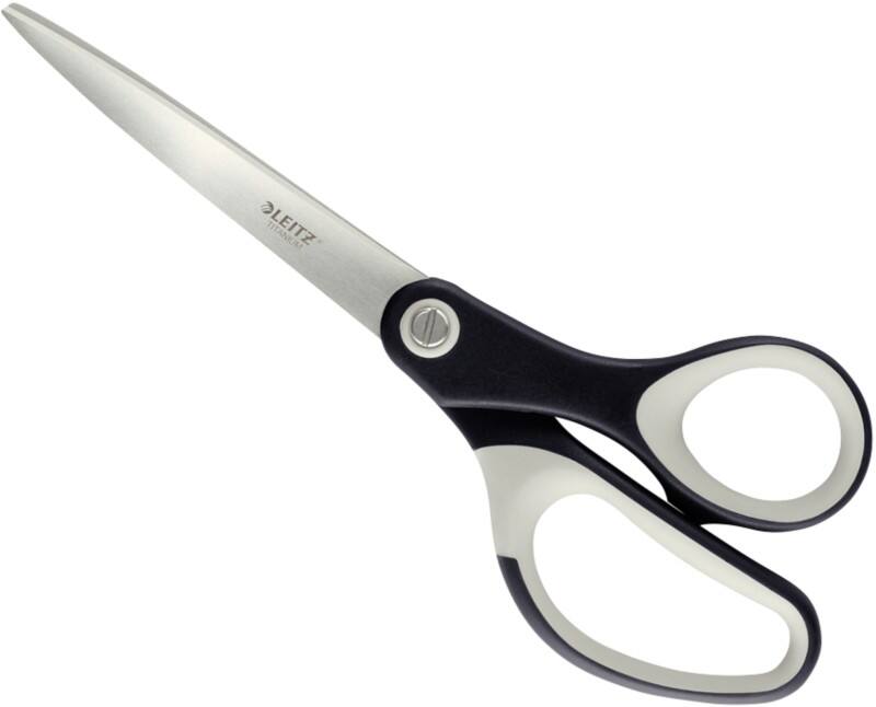 Leitz Titanium Scissors 5417 Stainless Steel Black, White 205 mm