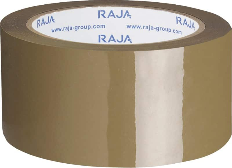 RAJA Packaging Tape Brown 50 mm (W) x 66 m (L) Polypropylene