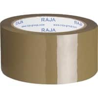 RAJA Packaging Tape Brown 50 mm (W) x 66 m (L) Polypropylene TPPB13