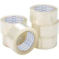 RAJA Packaging Tape Transparent 66 m