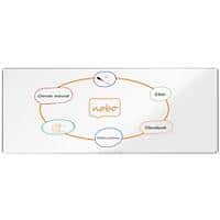 Nobo Premium Plus Whiteboard 1915165 Wall Mounted Magnetic Lacquered Steel 300 x 120 cm