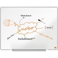 Nobo Impression Pro Whiteboard 1915401 Wall Mounted Magnetic Lacquered Steel 60 x 45 cm Slim Frame