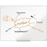 Nobo Impression Pro Whiteboard 1915403 Wall Mounted Magnetic Lacquered Steel 120 x 90 cm Slim Frame