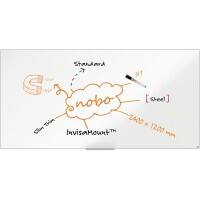 Nobo Impression Pro Whiteboard 1915408 Wall Mounted Magnetic Lacquered Steel 240 x 120 cm Slim Frame