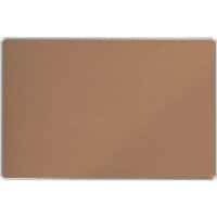 Nobo Premium Plus Wall Mountable Notice Board 1915182 Cork Aluminium Frame 1500 x 1000 mm Brown