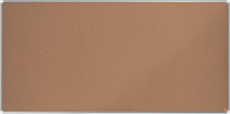 Nobo Premium Plus Wall Mountable Noticeboard 1915185 Cork Aluminium Frame 2000 x 1000 mm Brown