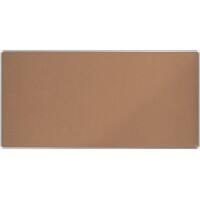 Nobo Premium Plus Wall Mountable Noticeboard 1915185 Cork Aluminium Frame 2000 x 1000 mm Brown