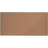 Nobo Premium Plus Wall Mountable Notice Board 1915186 Cork Aluminium Frame 2400 x 1200 mm Brown