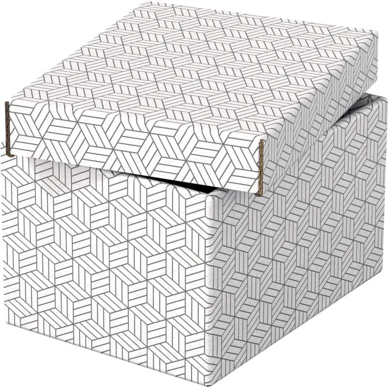 Esselte Home Storage Box White Pack of 3