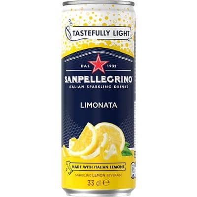 S.Pellegrino Limonata Soft Drink Sparkling Lemon 24 Bottles of 330 ml