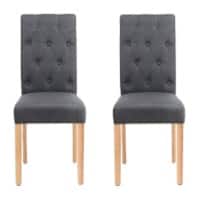 NEO Dining Chairs Non Height Adjustable Dark Grey 2XFABRIC-CHR-DG 440 (W) x 560 (D) x 935 (H) mm Pack of 2