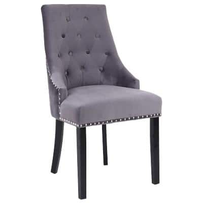 NEO Dining Chairs Non Height Adjustable Dark Grey 2XKNOC-CHR-DG 530 (W) x 660 (D) x 920 (H) mm Pack of 2