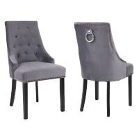NEO Dining Chairs Non Height Adjustable Grey 2XKNOC-CHR-GREY 530 (W) x 660 (D) x 920 (H) mm Pack of 2