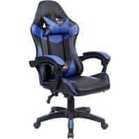 NEO Gaming Chair Faux Leather Fixed Armrest Seat Height Adjustable Blue 130 kg NEO-TURBO-BLUE 550 (W) x 660 (D) x 1,250 (H) mm