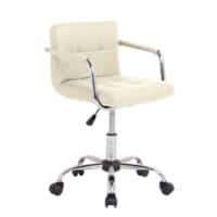 NEO Faux Leather Fixed Armrest Seat Height Adjustable Cream 130 kg CUBE-OFFICE-CREAM 4,600 (W) x 4,600 (D) x 8,500 (H) mm