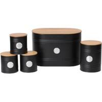 NEO Kitchen Storage Set Metal Black CYC-BLK Set of 5