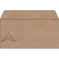 Sigel Christmas Envelope DU253 DL 100 gsm Brown 11.1 x 25 cm Pack of 50