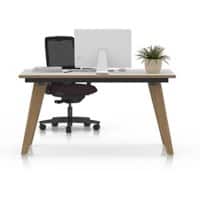 EFG Basecamp Home Office Desk Rectangular White Oak Solid wooden base 1,200 (W) x 800 (D) mm