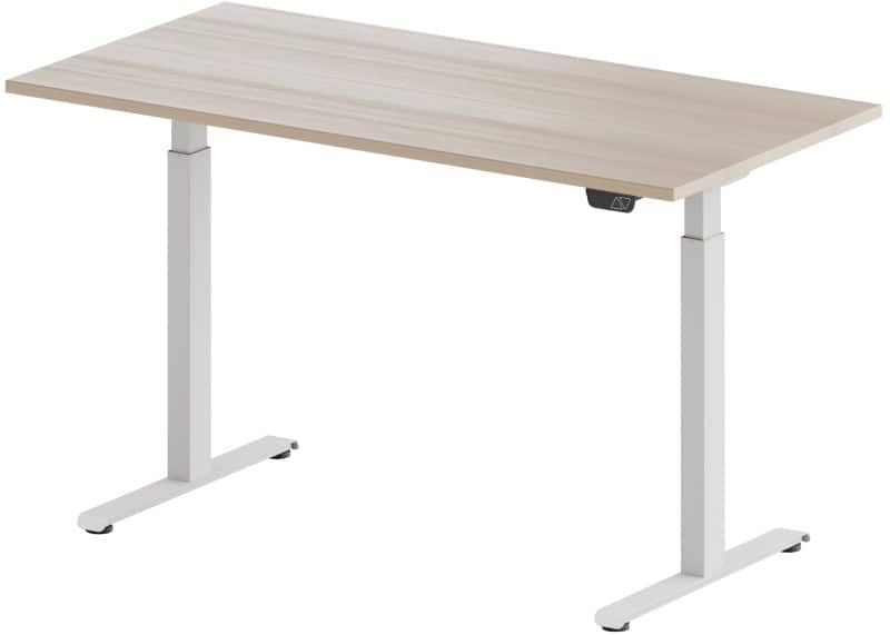 EFG Neet Height Adjustable Sit Stand Desk Rectangular Steel T-Foot 1,187 mm x 600 mm