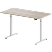 EFG Neet Electronically Height Adjustable Sit Stand Desk Rectangular Ash T-Foot 1,200 (W) x 600 (D) x 1,187 (H) mm Steel